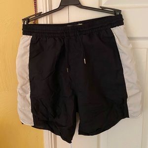 H&M LOGG unisex short shorts with white stripe